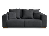 Bobochic, 2er Sofa BOBOCHIC SIDONIE Cord-Stoff schwarz