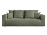 3er Sofa BOBOCHIC SIDONIE Cord-Stoff grün