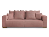 3er Sofa BOBOCHIC SIDONIE Cord-Stoff rosa