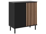 Kommode MEDAN 2 Türen 40x80x90cm schwarz