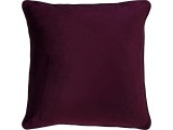 Kissenbezug VELVET 50x50cm pflaumenblau unifarben