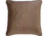 Kissenbezug VELVET 50x50cm taupe unifarben