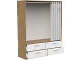 undefined, Begehbarer Kleiderschrank MARBELLA eiche 4 Schubladen