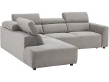 Ecksofa TORONTO Stoff grau