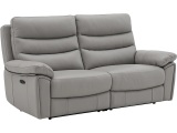 3er Sofa ROMA Echtleder taupe