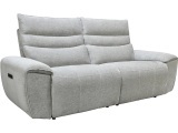 3er Sofa COME Stoff hellgrau