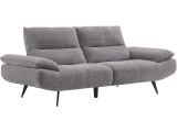 3er Sofa ROCKY Stoff dunkelgrau