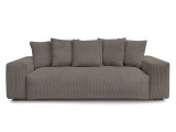 3er Sofa BOBOCHIC VOLTAIRE Cord-Stoff taupe