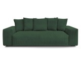 3er Sofa BOBOCHIC VOLTAIRE Cord-Stoff grün