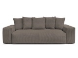 3er Sofa BOBOCHIC VOLTAIRE Cord-Stoff taupe