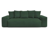 3er Sofa BOBOCHIC VOLTAIRE Cord-Stoff grün