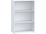 XXXLutz Regal 73,7/111,1/34,8 cm weiss , Tempra 2 , Holzwerkstoff , 2 Fächer , 73.7x111.1x34.8 cm , Dekorfolie,Nachbildung , Typenauswahl, Beimöbel erhältlich, stehend , 000687070024