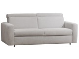 3er Sofa MILO Stoff silver