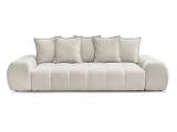 3er Sofa BOBOCHIC EVEREST Stoff mit Textur beige