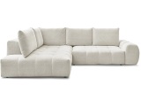 Ecksofa BOBOCHIC EVEREST Stoff chiniert weiss