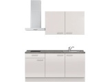 MODUSET, Komplette Küche mit Elektrogeräten MODUSET FLASH CLASSIC Seidengrau 60x180cm
