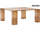 Couchtish MOME VERENA 80x80x35cm rotbraun