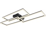 LED-Deckenleuchte Tiny 3fl Rechtecke schwarz CCT