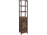 Songmics -  Stapelbarer Schuh-Organizer, Kunststoff-Schuhablage mit durchsichtiger Tür, 6er-Set, 28 x 36 x 22 cm, Grössen bis UK 11, Schwarz LSP06BK