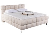 Boxspringbett NEBULA beige 180x200cm halbfest