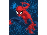 Decke SPIDERMAN 110x150cm blau bedruckt