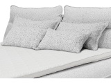Set 4 Kissen NEBBIA 130x38cm hellgrau unifarben