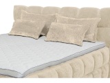 Set 4 Kissen BUBBLE 130x38cm dunkelbeige unifarben
