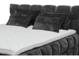 Set 4 Kissen BUBBLE 130x38cm anthrazit unifarben