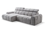 Ecksofa CORFU Polyester grau