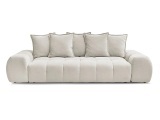 3er Sofa BOBOCHIC EVEREST Stoff mit Textur beige