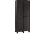 Gartenschrank WOODY 2 drehtür(en) Polypropylen anthrazitschwarz