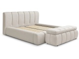 Kastenbett mit Bettkasten BOBOCHIC DENALI 180x200cm beige