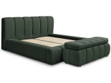 Kastenbett mit Bettkasten BOBOCHIC DENALI 180x200cm grün
