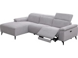 Ecksofa OPERA Stoff grau