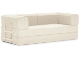 Bettsofa MARCKERIC AGNES Stoff cremefarben