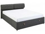 Bett CALVI 160x200cm stoff grau anthrazit