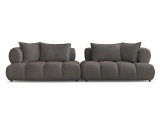 Sofa BOBOCHIC ALYA Boucle-Stoff rotbraun