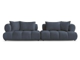Sofa BOBOCHIC ALYA Boucle-Stoff dunkelblau