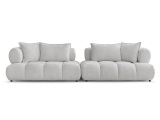 Sofa BOBOCHIC ALYA Boucle-Stoff hellgrau