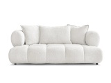 2er Sofa BOBOCHIC ALYA Boucle-Stoff weiss