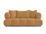 2er Sofa BOBOCHIC ALYA Boucle-Stoff gelb