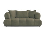 2er Sofa BOBOCHIC ALYA Boucle-Stoff grün