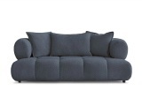 2er Sofa BOBOCHIC ALYA Boucle-Stoff dunkelblau