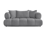 2er Sofa BOBOCHIC ALYA Boucle-Stoff dunkelgrau