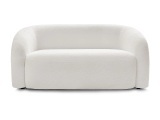 2er Sofa BOBOCHIC ELINA Boucle-Stoff weiss