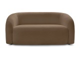 2er Sofa BOBOCHIC ELINA Boucle-Stoff rotbraun