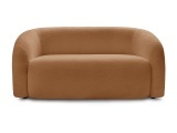 2er Sofa BOBOCHIC ELINA Boucle-Stoff orange