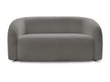 2er Sofa BOBOCHIC ELINA Boucle-Stoff dunkelgrau