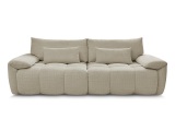 3er Sofa BOBOCHIC IVANE Stoff mit Textur beige