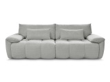 3er Sofa BOBOCHIC IVANE Stoff mit Textur hellgrau